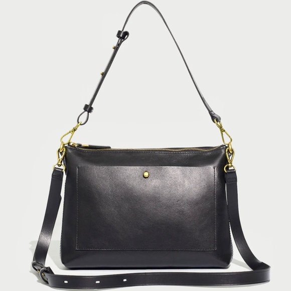 Madewell Handbags - MADEWELL The Transport Crossbody Shoulder Bag in Black Leather